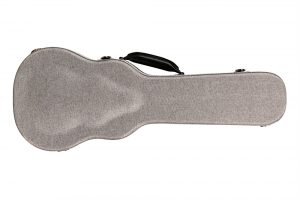 Gray Tweed Archtop Ukulele Hard Case